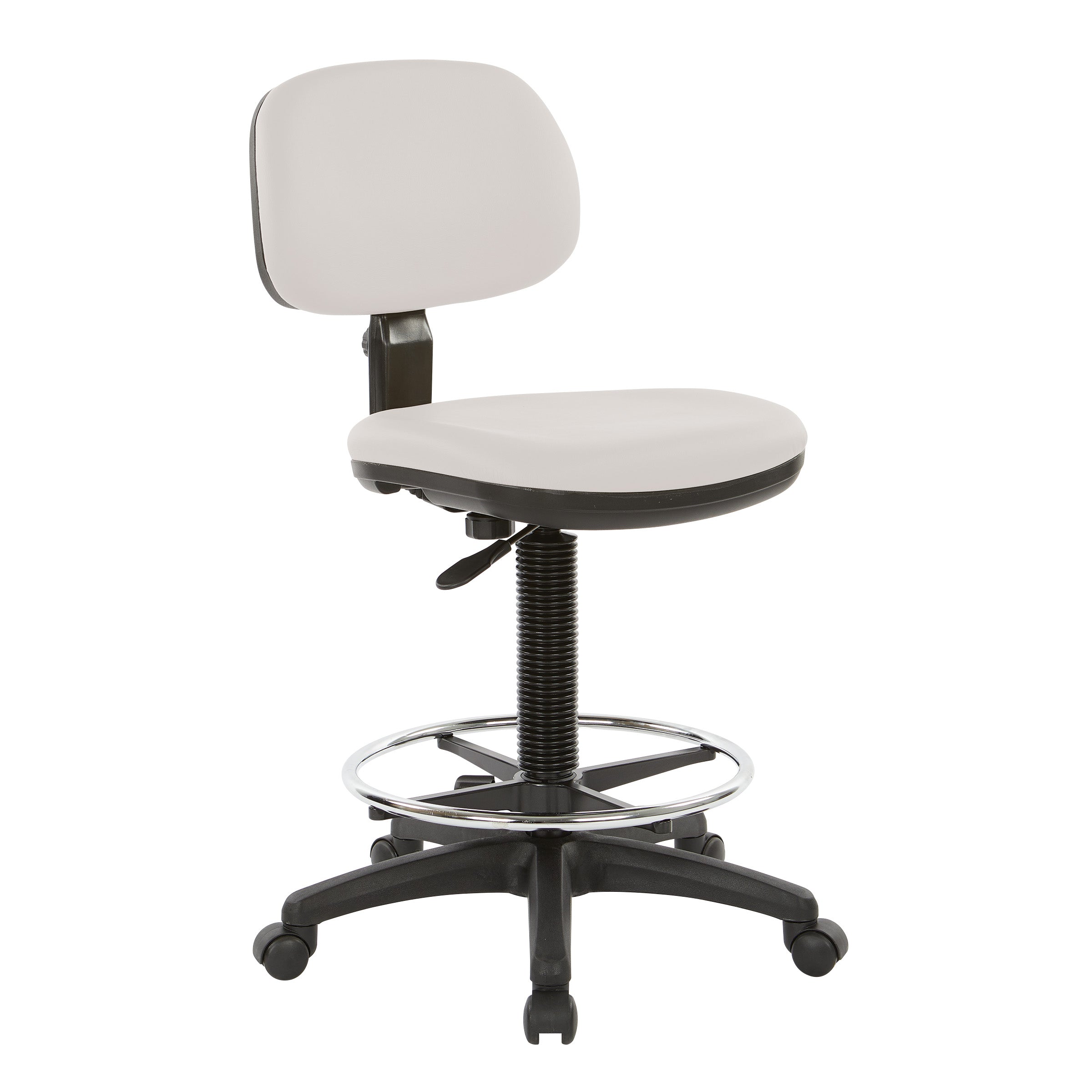Sculptured Seat and Back Custom Dillon Fabric Drafting Chair